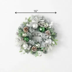 Wholesale ✔️ Sullivans 16" Pine & Ornament Artificial Mini Wreath 👏 -Sullivans Sales unnamed file 5125