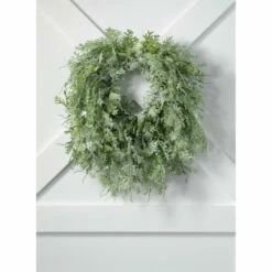 Discount 🧨 Sullivans 24" Frosted Fern & Cone Artificial Wreath 😉 -Sullivans Sales unnamed file 5160