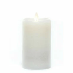 Flash Sale 🧨 Sullivans 5" White Frosted Rustic LED Pillar Candle 🧨