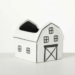 Best Sale ✔️ Sullivans Charming Black & White Ceramic Planter 😉