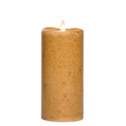 Discount 💯 Sullivans 8" Brown Mottled LED Pillar Candle 🛒