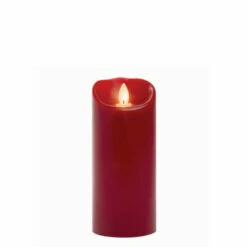 Outlet ⌛ Sullivans 9" Red Smooth LED Pillar Candle 👍