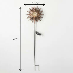 Discount 🧨 Sullivans 40" Sunburst Stake Solar Light; Copper ⌛ -Sullivans Sales unnamed file 5301