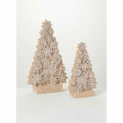 Best deal 😉 Sullivans Snowflake Tree - Set Of 2 - 10"L X 4.25"W X 18.25"H; 7.5"L X 3.75"W X 13.25"H 🤩