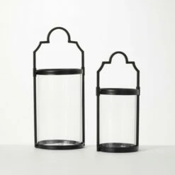 Flash Sale ⌛ Sullivans Svelte Metal Handled Lanterns - Set Of 2 🔔