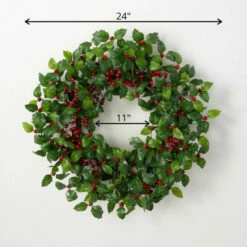 Outlet ๐ Sullivans 24" Berry Leaf Artificial Wreath โ 7 Outlet ๐ Sullivans 24" Berry Leaf Artificial Wreath โ -Sullivans Sales unnamed file 5379