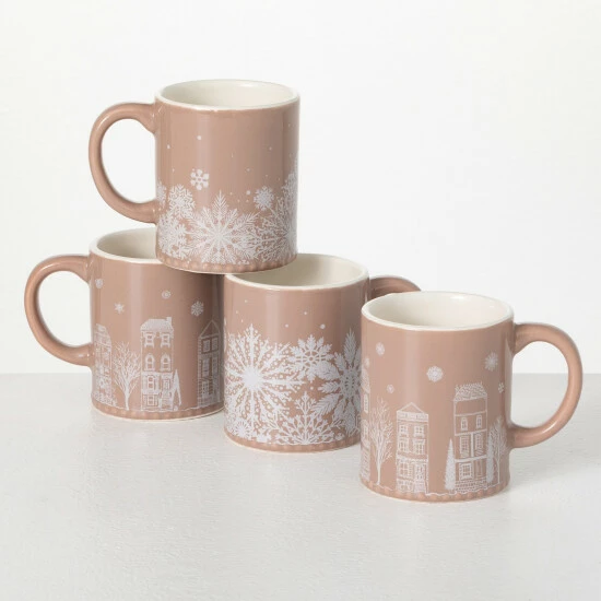 Cheap โ๏ธ Sullivans Festive Neutral Mug - Set Of 4 ๐ 3 Cheap โ๏ธ Sullivans Festive Neutral Mug - Set Of 4 ๐
