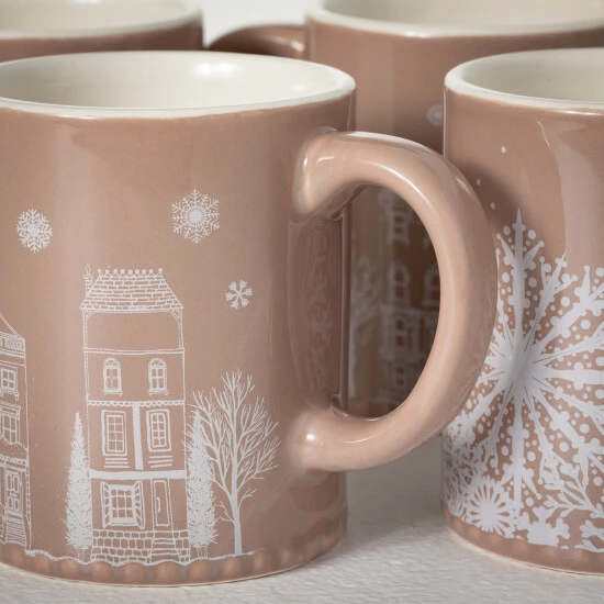 Cheap โ๏ธ Sullivans Festive Neutral Mug - Set Of 4 ๐ 4 Cheap โ๏ธ Sullivans Festive Neutral Mug - Set Of 4 ๐ - Image 2