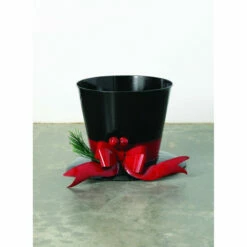 Best deal ⌛ Sullivans 16" Snowman Hat Iron Tree Collar - Black - 23"L X 19.5"W X 16"H 🥰