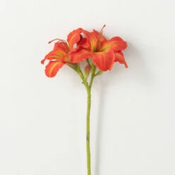 Discount ✔️ Sullivans Artificial Tangerine Day Lily Flower Stem 😀