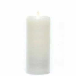 Best Sale 🔔 Sullivans 7" White Frosted Rustic LED Pillar Candle ⭐