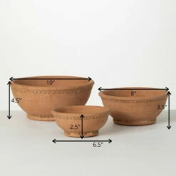 Discount 😀 Sullivans Adobe Dish Garden Ceramic Planter - Set Of 3 🥰 -Sullivans Sales unnamed file 548