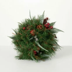 Best Sale 👏 Sullivans 12" Artificial Pine, Berry & Fruit Orb 😍