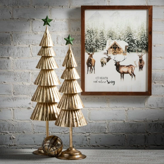 Cheap โญ Sullivans Gold Metal Tabletop Tree - Set Of 2 - 6.5"L X 6.5"W X 26.5"H; 6"L X 6"W X 23"H ๐ 5 Cheap โญ Sullivans Gold Metal Tabletop Tree - Set Of 2 - 6.5"L X 6.5"W X 26.5"H; 6"L X 6"W X 23"H ๐ - Image 3