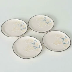Budget 🤩 Sullivans 🐕 Dogwood Textured Plate - Set Of 4 ⌛