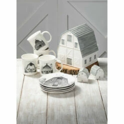 Promo 😀 Sullivans Barn Plate - Set Of 4 🔥 -Sullivans Sales unnamed file 5541