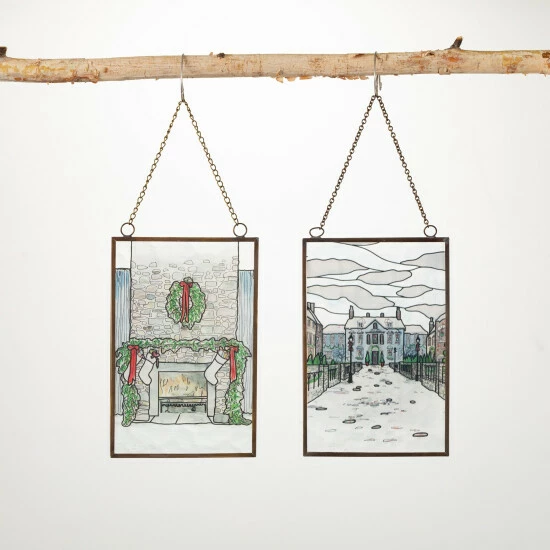 Outlet ๐ Sullivans Holiday Scene Framed Ornaments - Set Of 2 ๐งจ 3 Outlet ๐ Sullivans Holiday Scene Framed Ornaments - Set Of 2 ๐งจ