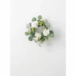 New 😍 Sullivans Artificial 12" Hydrangea & Foliage Mini Wreath ⌛