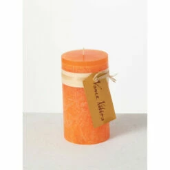Cheap ❤️ Sullivans Tangerine Timber Pillar Candles - Set Of 2 🎉 -Sullivans Sales unnamed file 561