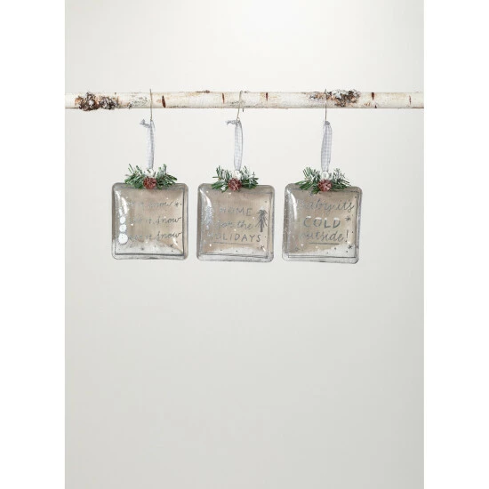 Best Pirce 👍 Sullivans Square Text Ornament - Set Of 6 🎁 3 Best Pirce 👍 Sullivans Square Text Ornament - Set Of 6 🎁