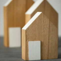 New 🎁 Sullivans Graduating-Sized Wooden Houses - Set Of 3 🎁 -Sullivans Sales unnamed file 5636