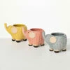Brand new 🧨 Sullivans Glazed Pastel Elephant Ceramic Planter - Set Of 3 🤩 -Sullivans Sales unnamed file 5640