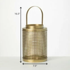 Deals ⭐ Sullivans Gold Metal Mesh Candle Lantern ✨ -Sullivans Sales unnamed file 5654