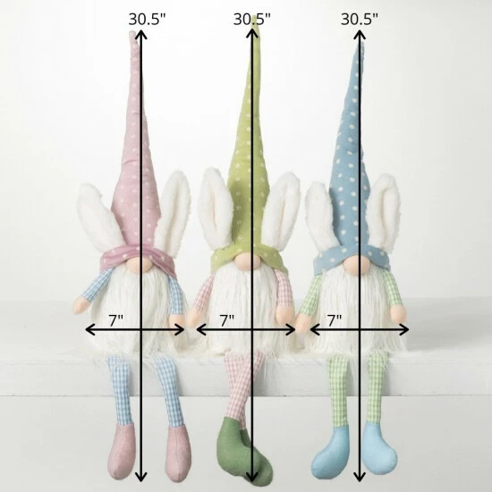 Brand new 🎉 Sullivans Polka Dot Decorative Bunny Plush Decorative Gnomes - Set Of 3 ⌛ 7 Brand new 🎉 Sullivans Polka Dot Decorative Bunny Plush Decorative Gnomes - Set Of 3 ⌛ - Image 5