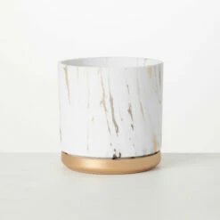 Best Sale 👍 Sullivans Marble Gilded Large Ceramic Planter 👍