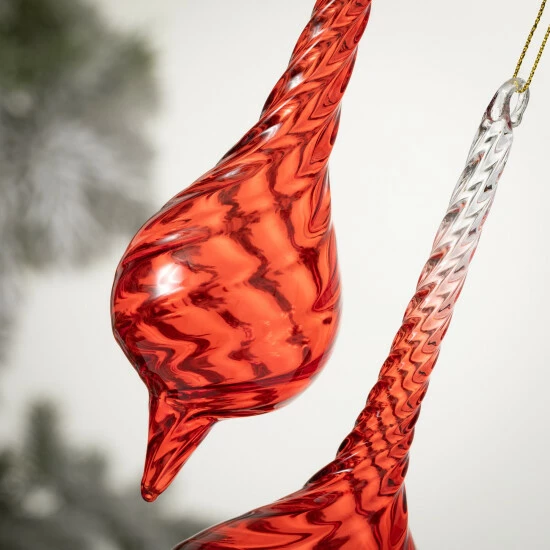 Cheapest 🤩 Sullivans Red Twist Glass Drop Ornaments - Set Of 2 ⌛ 4 Cheapest 🤩 Sullivans Red Twist Glass Drop Ornaments - Set Of 2 ⌛ - Image 2