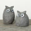 Discount ⌛ Sullivans 13.5" & 17" Sculptural Gray Textured Owls - Set Of 2; Gray 😍