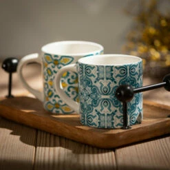 Promo 💯 Sullivans Portuguese Print Mug - Set Of 4 💯 -Sullivans Sales unnamed file 5818