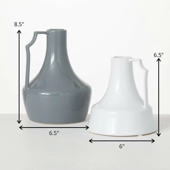 Budget โ๏ธ Sullivans Slim Handled Ceramic Jar - Set Of 2 ๐ฅฐ 6 Budget โ๏ธ Sullivans Slim Handled Ceramic Jar - Set Of 2 ๐ฅฐ - Image 4