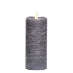 Best Sale ⌛ Sullivans 7" Gray Frosted LED Pillar Candle 🎁
