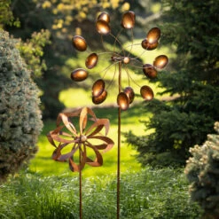 Discount 🤩 Sullivans 47.5" Spinning Circular Copper Stake; Brown 🌟 -Sullivans Sales unnamed file 5894