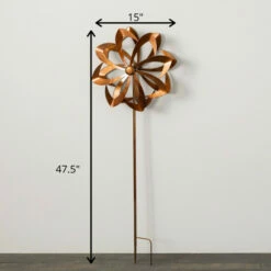 Discount 🤩 Sullivans 47.5" Spinning Circular Copper Stake; Brown 🌟 -Sullivans Sales unnamed file 5895