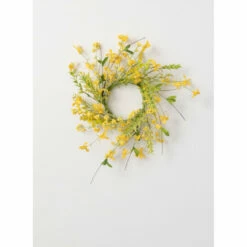 Budget 🔔 Sullivans Yellow Wispy Mini Wreath ⌛