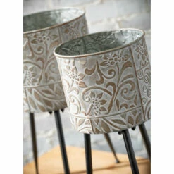 Wholesale 🥰 Sullivans Footed Planters - Set Of 2 - 10"L X 10"W X 19"H; 8.5"L X 8.5"W X 17.75"H 🥰 -Sullivans Sales unnamed file 5922