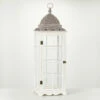 Promo 😀 Sullivans Classic White Panel Lantern - 12.25"L X 12.25"W X 37"H 🎉 -Sullivans Sales unnamed file 5980