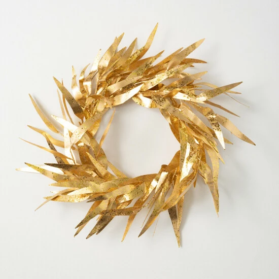 Best Sale ๐ Sullivans 20" Artificial Gold Eucalyptus Blade Wreath โ๏ธ 3 Best Sale ๐ Sullivans 20" Artificial Gold Eucalyptus Blade Wreath โ๏ธ