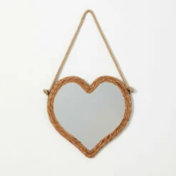 Deals 👏 Sullivans Rattan-Trimmed Heart Mirror ✔️