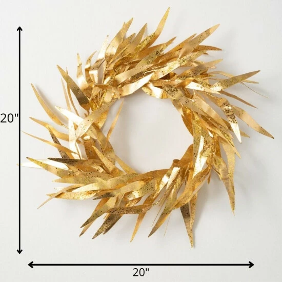 Best Sale ๐ Sullivans 20" Artificial Gold Eucalyptus Blade Wreath โ๏ธ 5 Best Sale ๐ Sullivans 20" Artificial Gold Eucalyptus Blade Wreath โ๏ธ - Image 3
