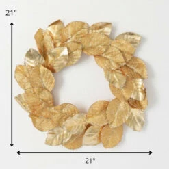 New ๐ฅ Sullivans 21" Artificial Gold Magnolia Leaf Wreath โญ 7 New ๐ฅ Sullivans 21" Artificial Gold Magnolia Leaf Wreath โญ -Sullivans Sales unnamed file 6004