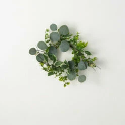 Promo ⌛ Sullivans Artificial Variegated Foliage Wreath; Green 🔥 -Sullivans Sales unnamed file 6015