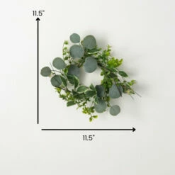 Promo ⌛ Sullivans Artificial Variegated Foliage Wreath; Green 🔥 -Sullivans Sales unnamed file 6016