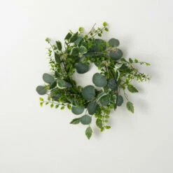 Promo ⌛ Sullivans Artificial Variegated Foliage Wreath; Green 🔥 -Sullivans Sales unnamed file 6017