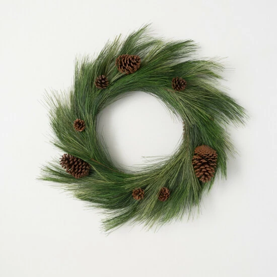 Wholesale ⌛ Sullivans 23" Artificial Woodland Long Pine Wreath 😀 3 Wholesale ⌛ Sullivans 23" Artificial Woodland Long Pine Wreath 😀