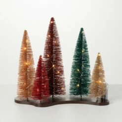 Hot Sale 😍 Sullivans LED Bottlebrush Trees On Base - 15.5"L X 8"W X 14"H ⭐