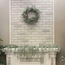 New 👏 Sullivans 24" Artificial Cedar & Pine Wreath And 6'9" Weeping Pine With Snow Garland Set 🎁 -Sullivans Sales unnamed file 6107