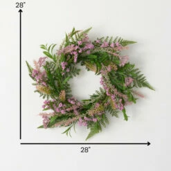 Outlet 🧨 Sullivans Artificial Leafy Blush Berry Wreath; Green 🌟 -Sullivans Sales unnamed file 6153